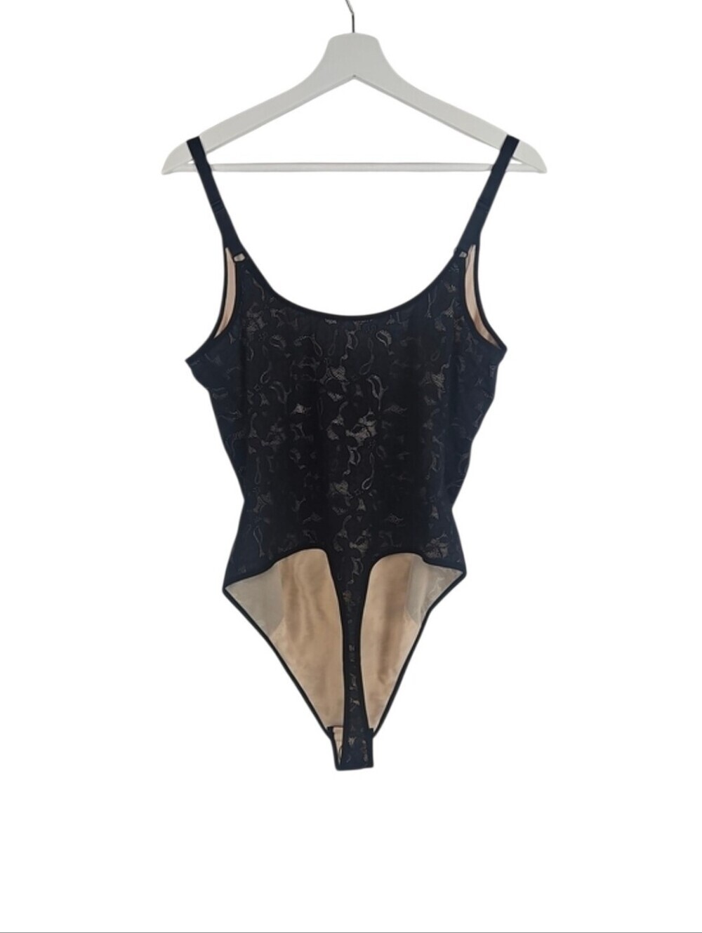 New Black Lace Bodysuit Top Thong Going Out Party Date Night Sexy Fitted Top XXL - Picture 6 of 9
